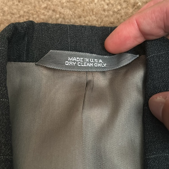 Executive Collection Dark Gray/Charcoal with Stripes 32x30 Pant 38S Jacket - Picture 4 of 6